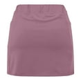 thumbnail image 4 of Lcziwo Tennis Skirts for Women Casual Trendy Summer 2025 Skorts Lightweight Tummy Control Plain Skirts Athletic Workout Yoga Running Skorts Pink,XXXL, 4 of 5