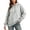 A-Gray, variant on SYwaren Oversized Sweatshirt for Women Hoodie Pullover Long Sleeve Casual Side Slit with Pockets Tops