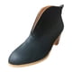 thumbnail image 1 of NECHOLOGY Botas Mujer Adulto Femenino Zapatos Botines mujer Tobille Boots Boots Femenino Fahsion Booties Heel apilado Botas Botas de mujer (Black, 10.5), 1 of 6