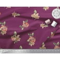 thumbnail image 3 of Soimoi Cotton Duck Fabric Leaves & Lily Floral Fabric Prints by Yard 42 Inch Wide, 3 of 3