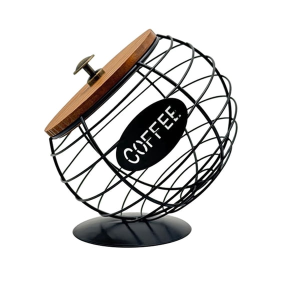 Large Capacity Cup Holders for Counter - Coffee Pod Holder and Organizer Metal Storage for Coffee Bar Compact Design for Efficient Organization