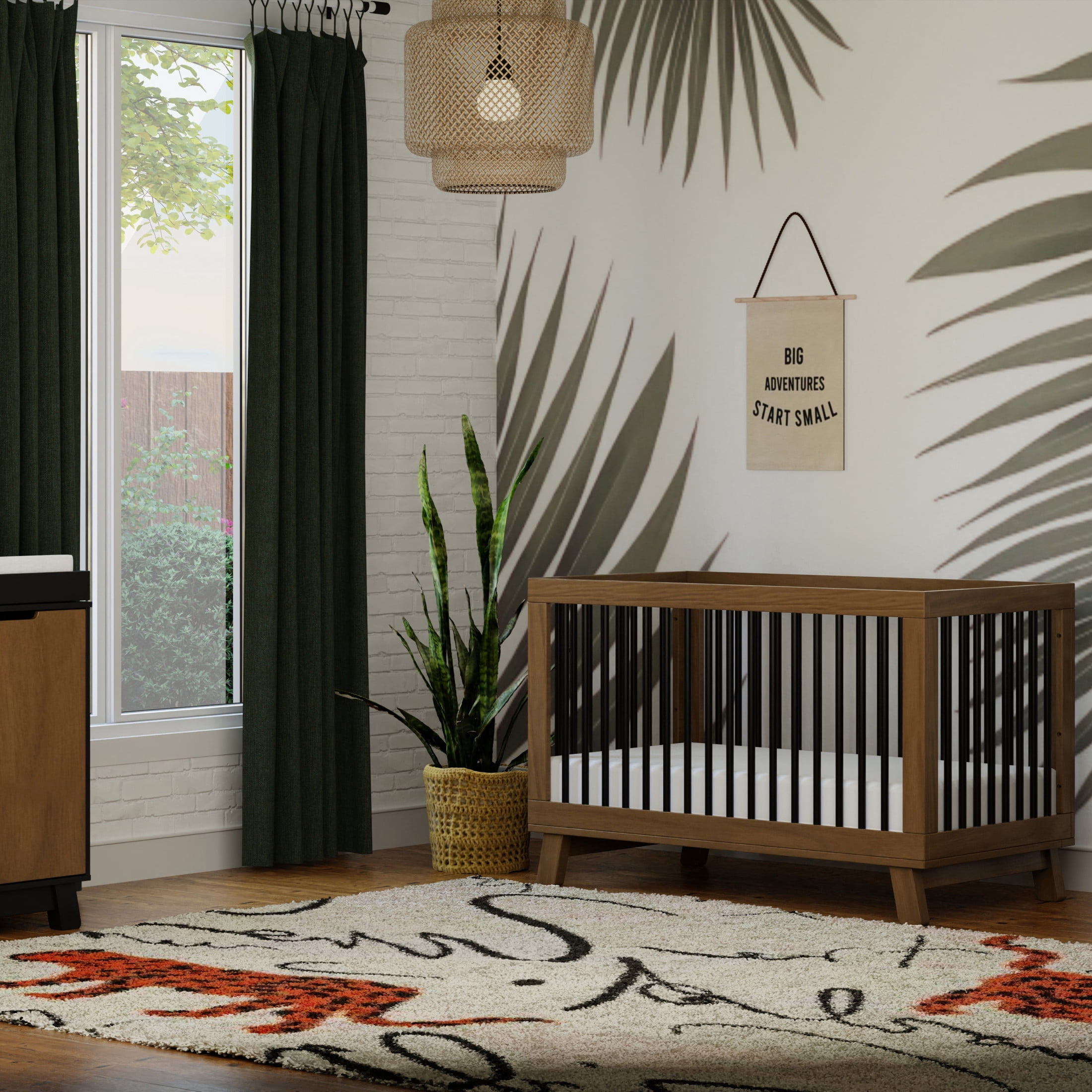 Babyletto Hudson 3-in-1 Convertible Crib with Toddler Bed Conversion Kit
