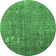 thumbnail image 1 of Ahgly Company Indoor Round Persian Emerald Green Bohemian Area Rugs, 5' Round, 1 of 4