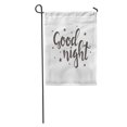 thumbnail image 1 of JSDART Evening Good Night Hand Lettered Calligraphic Inspirational Star Text Abstract Garden Flag Decorative Flag House Banner 12x18 inch, 1 of 2