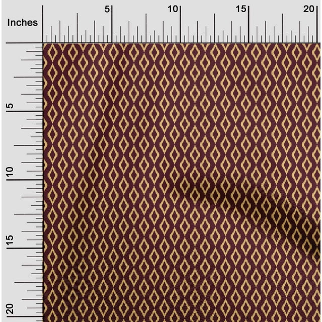 oneOone Georgette Viscose Fabric Geometric Ikat Fabric Prints By Yard 42 Inch Wide