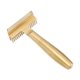 thumbnail image 5 of Dog Grooming Comb Multifunctional Remove Hair Thoroughly Hollow Core Handle Stainless Steel Pet Comb for Pet Deshedding Dematting Bath Massage Gold, 5 of 5