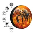thumbnail image 4 of Balery Honeybee On Vibrant Flower Cubiertas para Neumáticos - Protector Resistente para Neumáticos de Camioneta, SUV, Remolque, Camper y RV-16 inch, 4 of 6
