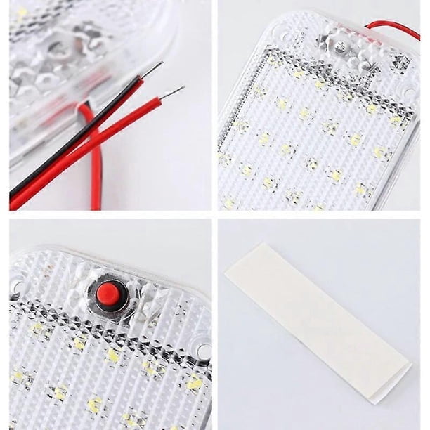 12V RV LED Panel Light Length: 6 12-85Volt Interior Ceiling Dome Light with On/Off for RV Motorhomes
