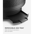 thumbnail image 4 of 26 inch Fire Pit with Grill & Lid, Firepits for Outside Wood Burning Fire Pit Table with Fire Poker, Multifunctional Outdoor Fire pits for BBQ, Table, Bonfire, Camping, Backyard, Patio, Picnic, 4 of 7