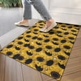thumbnail image 4 of Yellow Black Sunflower Pattern Door Rugs,Washable Non Slip Door Mats Indoor,Decorative Door Mats,Entry Mat Indoor for Entrance,Bedroom,Kitchen,Bathroom,17"x30", 4 of 6