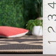 thumbnail image 6 of SAFAVIEH Courtyard Jaylee Geometric Indoor/Outdoor Area Rug, Anthracite/Beige, 5'3" x 7'7", 6 of 12