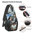 thumbnail image 4 of One Direction Casual Sling Bag for Women Men Travel Crossbody Sling Backpack Small Chest Shoulder Bag Gym Sports Hiking Daypack 7.5 x 3.5 x 15.3 inch, 4 of 5