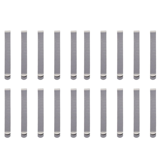 KAKOWELY hemming clips 20Pcs Stainless Steel Hemming Clips 3 Inches Quilting Clips Measurement Ruler4.33"X0.47"X0.04"
