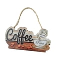 thumbnail image 4 of Letrero de barra de café, decoración de pared de cocina con cuerda, rústico, decorativo, para cafetería B, 4 of 8