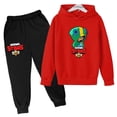 thumbnail image 5 of Conjunto de 2 piezas con capucha y pantalones para niños y niñas, chándal con estampado de juego de moda para primavera y otoño, de 3 a 13 años, trajes clásicos de anime, 5 of 5