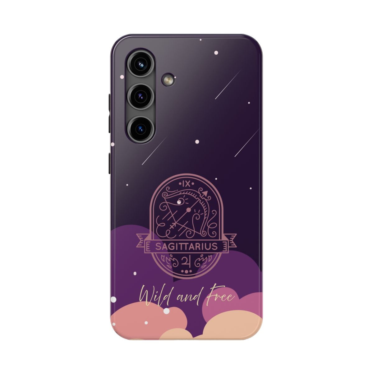 Pink Polar Samsung Samsung Galaxy S24 Sagittarius Wild and Free Pink purple Phone Case