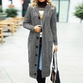 thumbnail image 4 of Cardigan Sweaters for Women 2025 Casual Long Sleeve Button Cable Knitted Sweater Jacket Coat Womens Cardigan Sweaters, 4 of 6