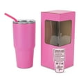 thumbnail image 3 of Makerflo 30 oz Pink Powder Coated Tumbler and Handle Sold Separately, Ideal for DIY Crafts- Laser Engraving, 3 of 10