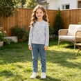 thumbnail image 6 of Kids Long Sleeve Cotton Tee Crew Neck Soft Casual Pullover Shirt Fall Tops for School Daily Wear 1-2Y, 6 of 8