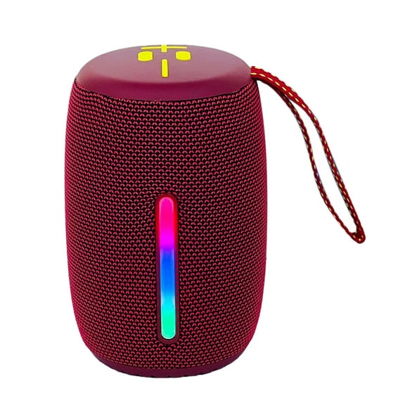 CASAFUN Portable Bluetooth Speaker with LED Light - 1200mAh Battery, 360° HiFi Sound, Bluetooth 5.1, Waterproof, Long Standby Life for Outdoor Camping, Hiking & Picnics