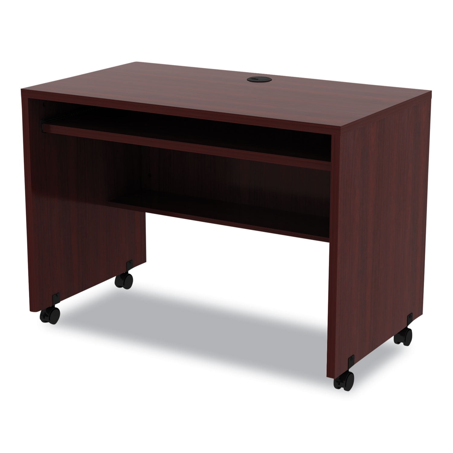Alera Valencia Series Woodgrain Laminate 6-Compartment Under Counter File Organizer, Espresso
