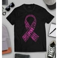 thumbnail image 3 of S4E Men's Pink Ribbon Word Montage T-Shirt Small Black, 3 of 4