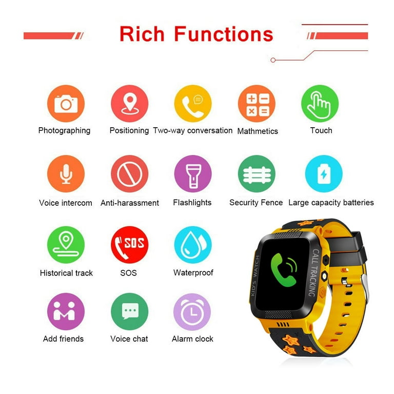 Adelaide femte Hassy Gps Watch For Kids, Smart Watch Phone Gps Tracker With Anti LostSOS Call  Location Finder GPS LBS Real Tracking On APP Support Android IOS -  Walmart.com