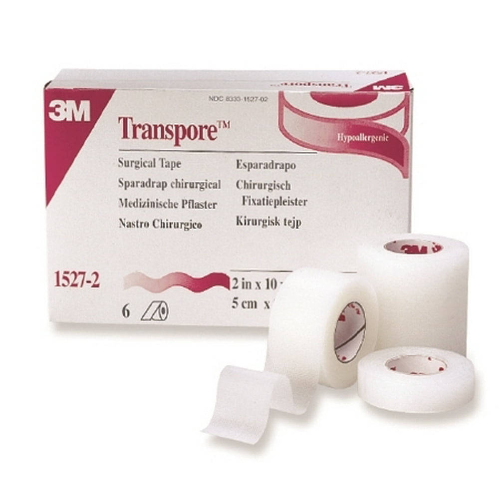 Transpore Surgical Tape Standard Roll 1/2X10Yd Roll Strong Adhesion Clear1 Each