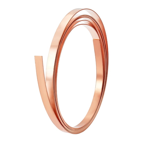 9.8ft Copper Sheet Roll 10x1mm Flat Copper Flashing Roll Coppery Strip Metal Foil Plate for Mould Making Mechanical Cutting Electrical Repairs