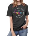 thumbnail image 2 of Autism Awareness T Shirts for Women 2026 Summer Casual Short Sleeve Crewneck Graphic Tees, 2 of 6