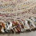 thumbnail image 3 of SAFAVIEH Cape Cod Victoria Braided Area Rug, 8' x 8' Round, Ivory/Light Beige, 3 of 5