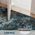 thumbnail image 6 of IDEALHOUSE Area Rugs 9x12ft, Blue-Green, Washable Modern Abstract Non-Slip Low Pile Carpet, Soft Foldable Living Room Bedroom Mat, 6 of 8