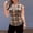 01 Brown, variant on Women's 3/4-Sleeve Striped Top Drawstring V-Neck Collar Shirt Business-Casual Dress 2026 Spring Trend