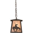thumbnail image 7 of Meyda Tiffany 160878 Trails End 10" Wide Pendant - Bronze, 7 of 7
