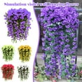 thumbnail image 3 of AURIGATE Hanging Artificial Flowers Basket, Hanging , Silk Orchid Flowers, Flower Arrangement for Outdoor Garden Yard Pouch Patio Indoor Home Decoration, 3 of 3