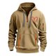 thumbnail image 2 of Sudadera con capucha para hombre, estilo casual, deportivo, de color liso, con cremallera y bolsillo, de manga larga, de poliéster., 2 of 3