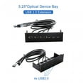 thumbnail image 6 of USB Front Panel Hub Computer Expansion Board ,PC Front Panel Plug and Play USB Hubs ,Multifunction Optical Drive Bay USB Front Panel Adapter 4 Ports USB 2.0, 6 of 8