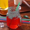 thumbnail image 3 of 300 Pcs Colorful Plastic Long Disposable Drinking Straws, 3 of 4