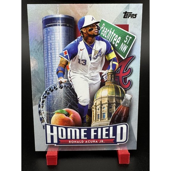 Collectible 2026 Topps Ronald Acuña Jr. HA-6 Home Field Advantage Insert Trading Card Atlanta Braves Atlanta Braves MLB Baseball Trading Card