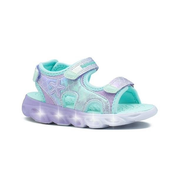 Sandalia Para Niña Luces Bubble Gummers® Yuriko Color Lila lila 21