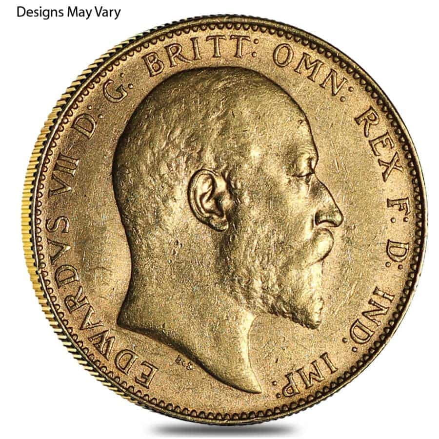 British Gold Sovereign King Coin Avg Circ (1902-1936)