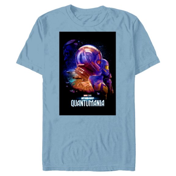 Marvel Ant-Man and the Wasp: Quantumania Trailer Poster - Short Sleeve Blended T-Shirt for Adults - Customized-Ocean Blue