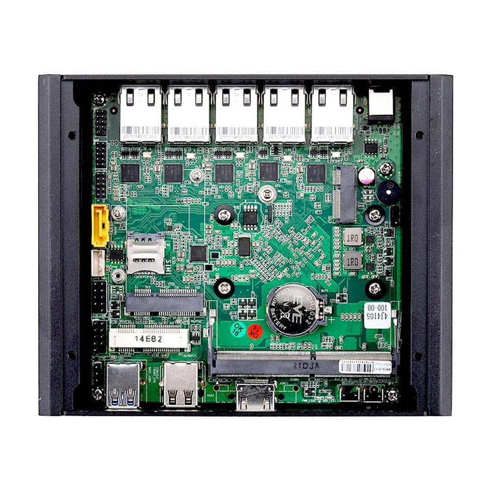 Piynzyne-P4125L5 Mini PC Barebone Processor Celeron J4125,Quad core- 5 Intel I226-V 2.5G LAN ,Used As A Router/Firewall/Proxy 24/7
