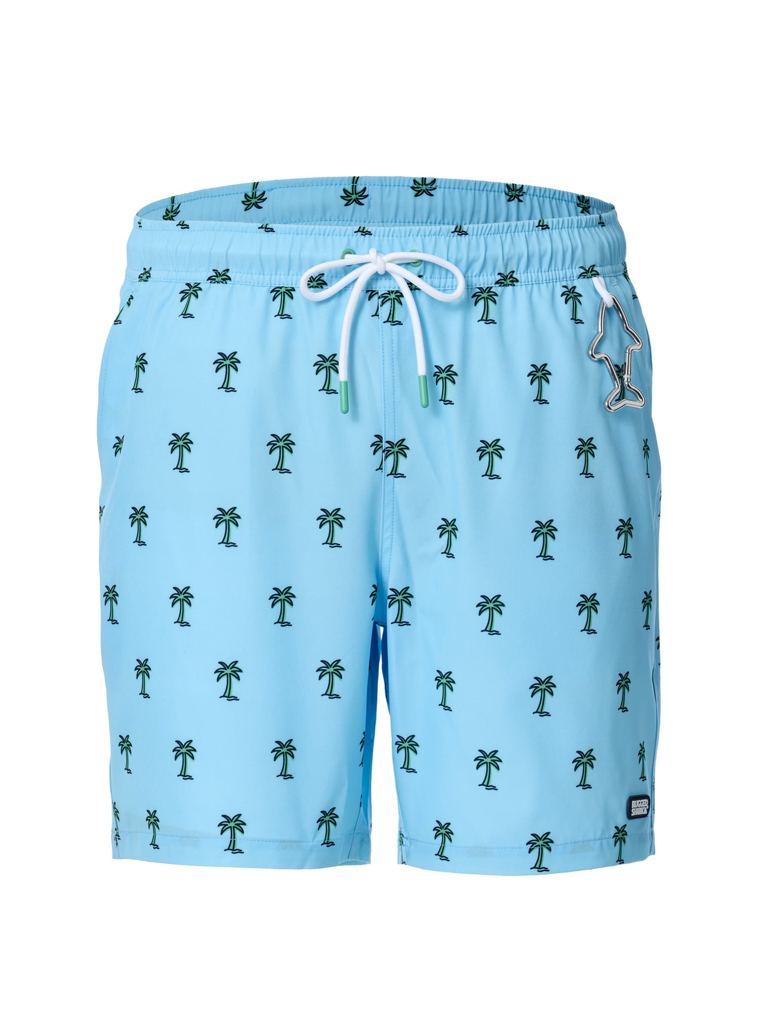 Rugged Shark Mens & Big Mens Swim Trunks, 7" Inseam, Sizes S-3XL