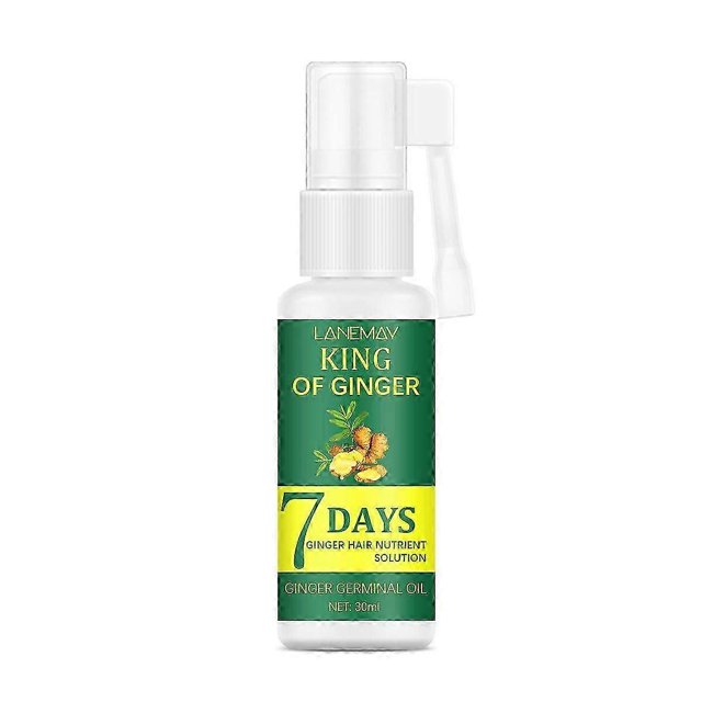 ExquisiteHair Regrow 7 Day, Ginger Germinal Essential Oil Hair Growth Hair Loss Treatment Hair Care Hair Growth Serum for Men & Women 30m