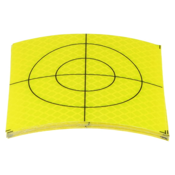 Uxcell 10pcs Survey Reflector Sheets 80x80mm Self-adhesive Reflective Tape Survey Target Mark, Green