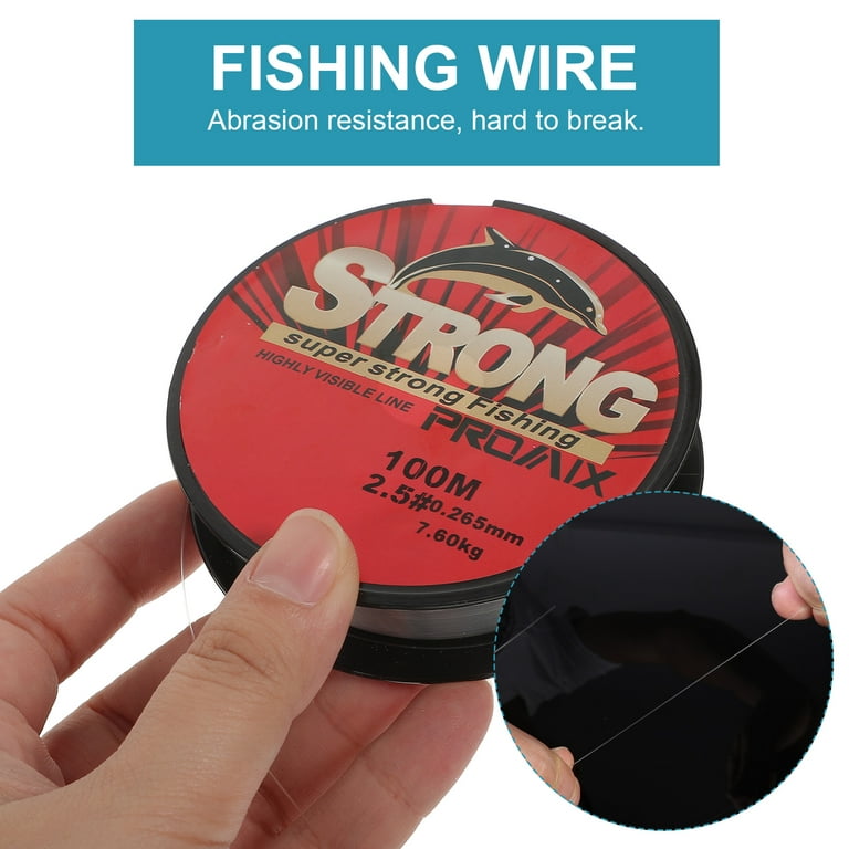 100m Clear Nylon Fishing Line String Rope Fish Spool (2.5) 
