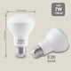 thumbnail image 2 of Bombilla LED FTL BR20 de 7 W, 750 lm, 5000 K, regulable, paquete de 12, 2 of 8