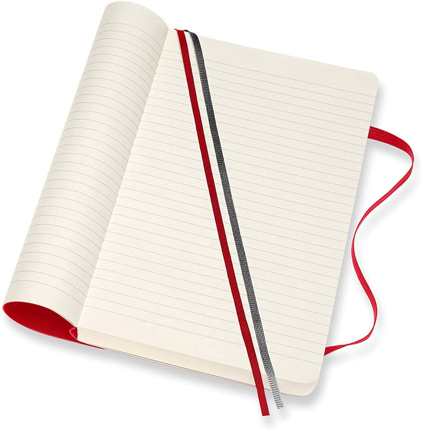 Moleskine Notebook, Expanded, Large, Ruled, Scarlet Red, Soft Cover (5 X 8.25)