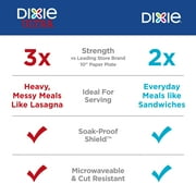 Dixie Disposable Paper Plates, 10, Multi-Color, 25 Count